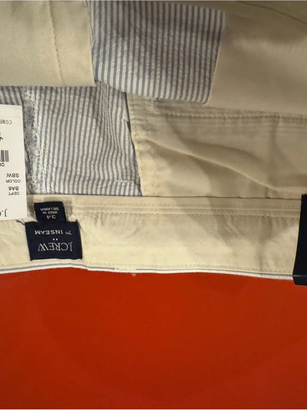 J. Crew Light Blue Seersucker Flat-Front Shorts